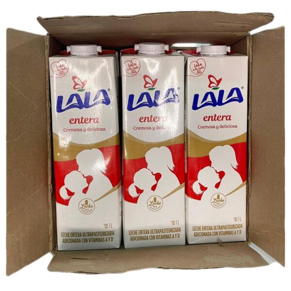 Lala Leche Entera 12 Unidades 1L - Imagen 3