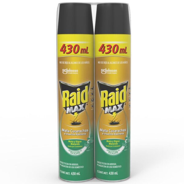 Raid Max Eucalipto 2 Unidades / 430 ml / 14.54 oz