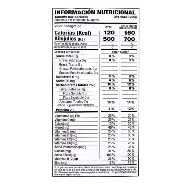 Cereal Arroz Sabor Chocolate 1.5 kg  3.3 lb - Imagen 3