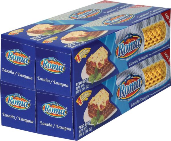 PASTA PARA LASAGNA ROMA 400 G / 14 OZ