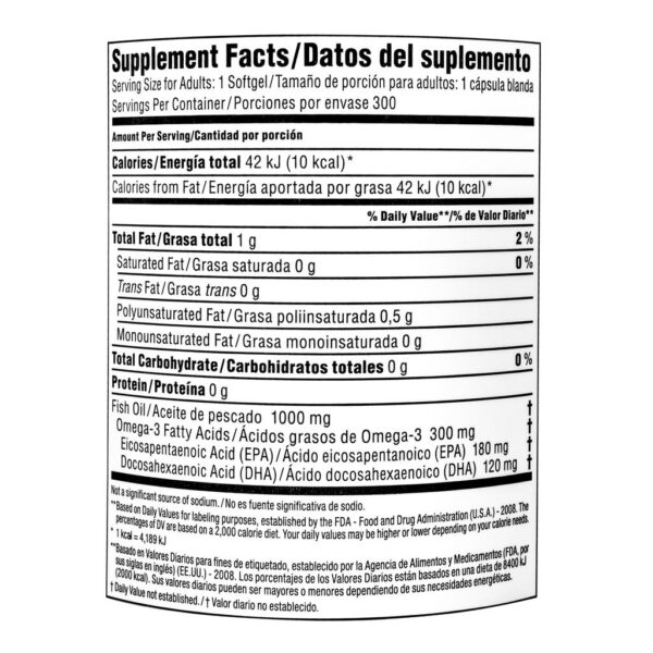Members Selection Aceite de Pescado con Omega-3 300 Capsulas - Imagen 3