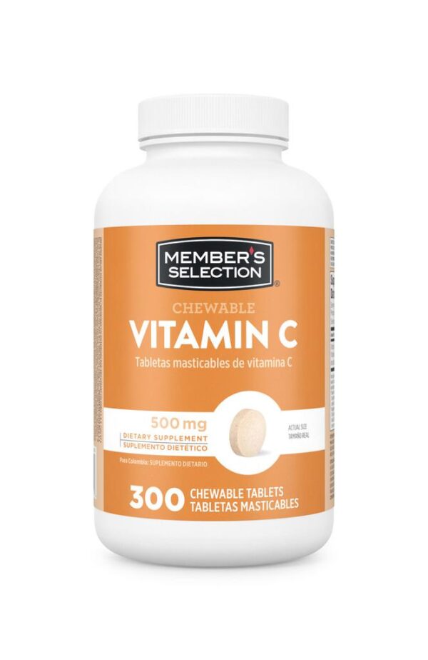 Members Selection Tabletas Masticables de Vitamina C 300 Unidades